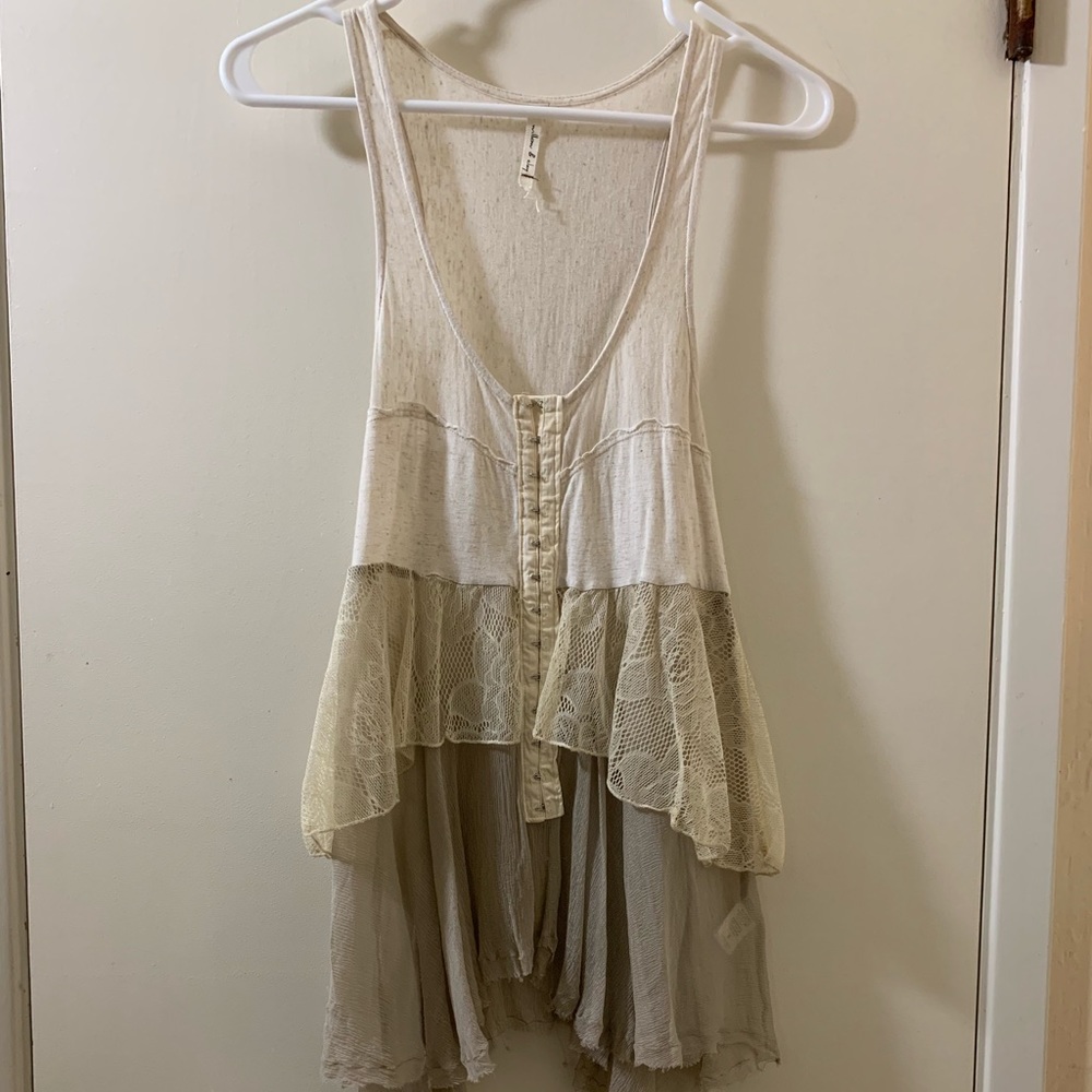 Layered tank blouse